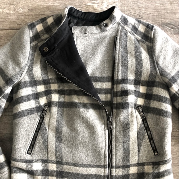 GAP Moto Wool Blend Biker Crop Jacket - Picture 5 of 10